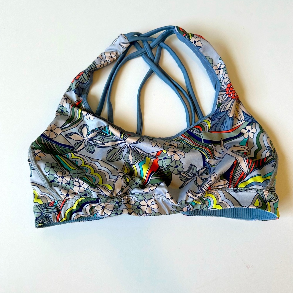 Victoria Secret Sport‎ Small Paisley Flower Criss Cross Back Sports Bra